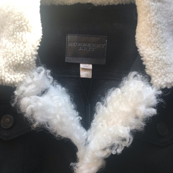Burberry Brit Black Pocklington Shearling Jean Jkt - Picture 5 of 7